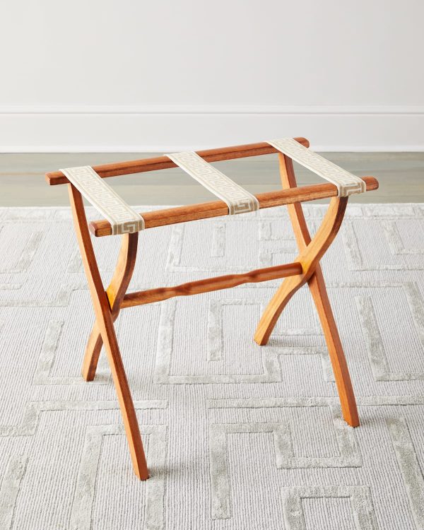 Greek Key Straps Luggage Rack- sku207422028