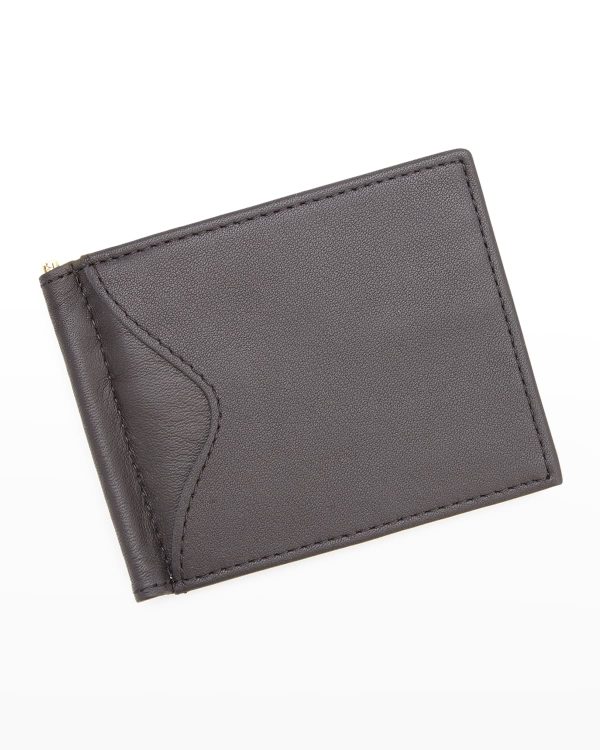 Personalized Leather RFID-Blocking Money Clip- sku207740708