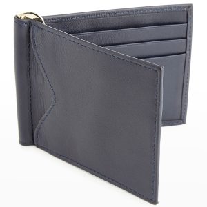 Personalized Leather RFID-Blocking Money Clip- sku207740700