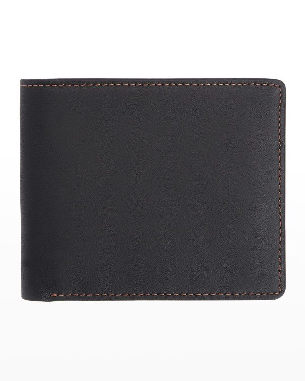 Personalized Leather RFID-Blocking Trifold Wallet- sku207740344