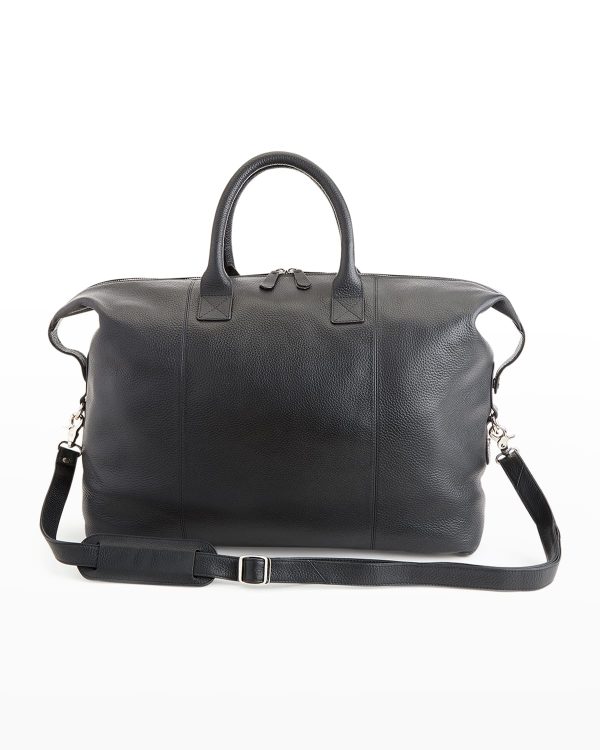 Personalized Medium Executive Leather Duffel Bag- sku207740560