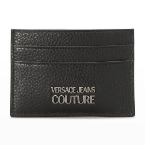 Men's Leather Logo Card Holder- sku207920074