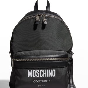 Men's Nylon Logo Backpack- sku208680758