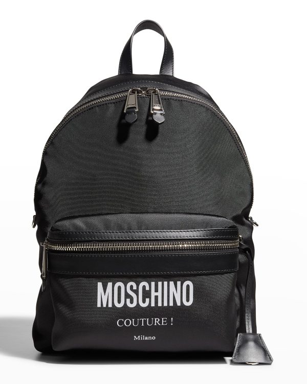 Men's Nylon Logo Backpack- sku208680758