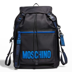 Men's Moschino Recycled Nylon Logo Backpack- sku208680200