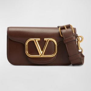 Men's V-Logo Leather Mini Shoulder Bag- sku208892705