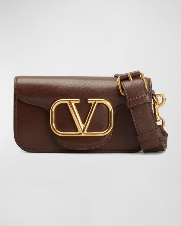 Men's V-Logo Leather Mini Shoulder Bag- sku208892705