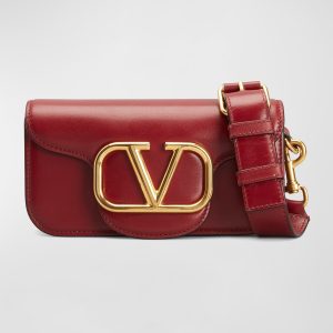 Men's V-Logo Leather Mini Shoulder Bag- sku208892162