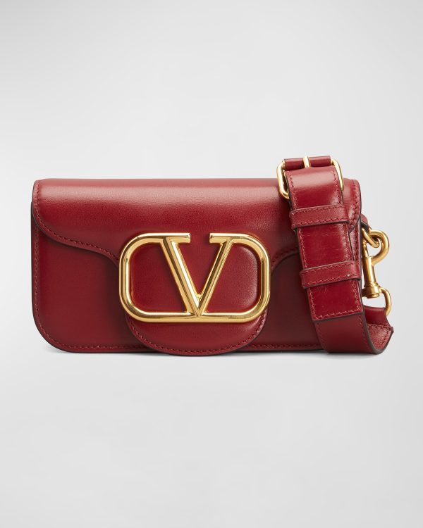 Men's V-Logo Leather Mini Shoulder Bag- sku208892162