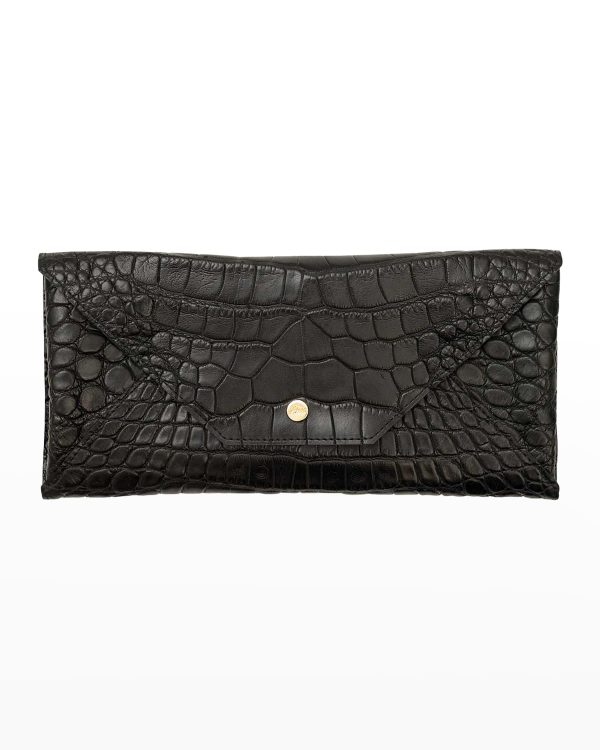 Envelope Polished Matte Alligator Travel Organizer- sku210102104