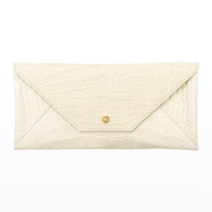 Envelope Polished Matte Alligator Travel Organizer- sku210102152