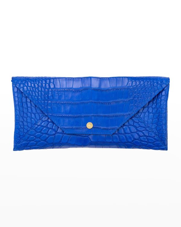 Envelope Polished Matte Alligator Travel Organizer- sku210101961