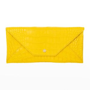 Envelope Polished Matte Alligator Travel Organizer- sku210101968