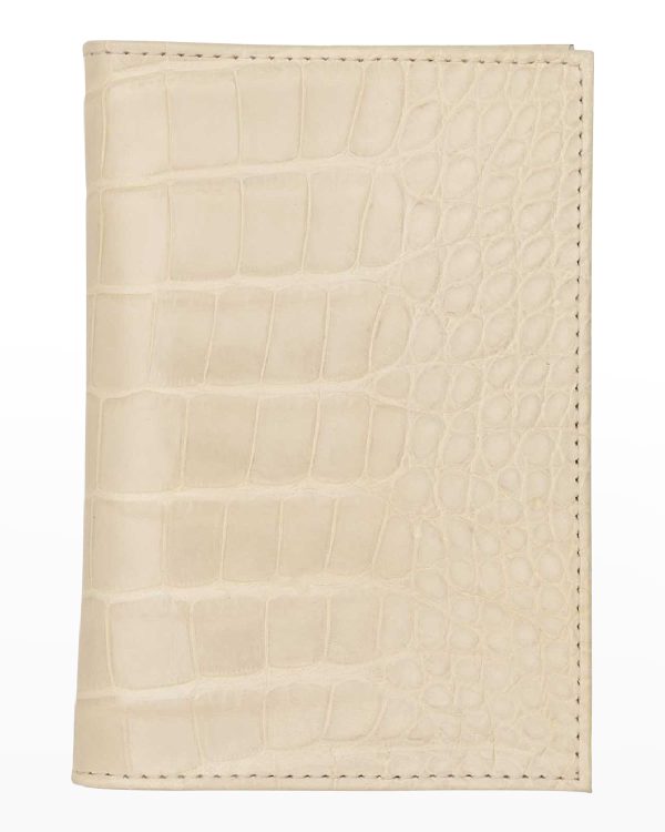 Traditional Alligator Passport Holder- sku210100624