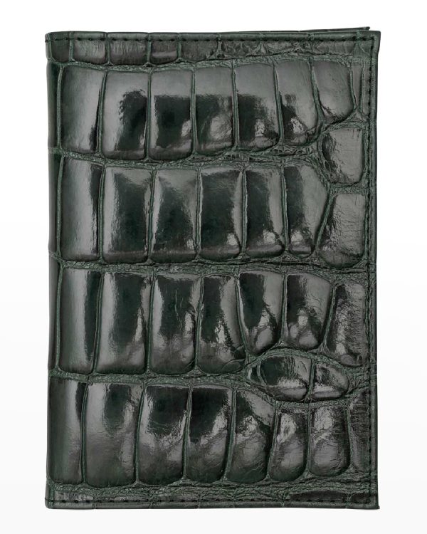 Traditional Alligator Passport Holder- sku210100769