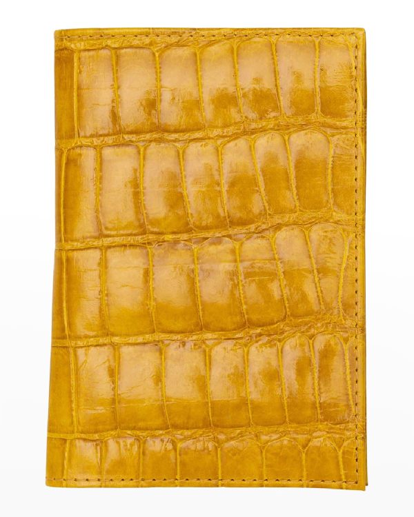 Traditional Alligator Passport Holder- sku210100661