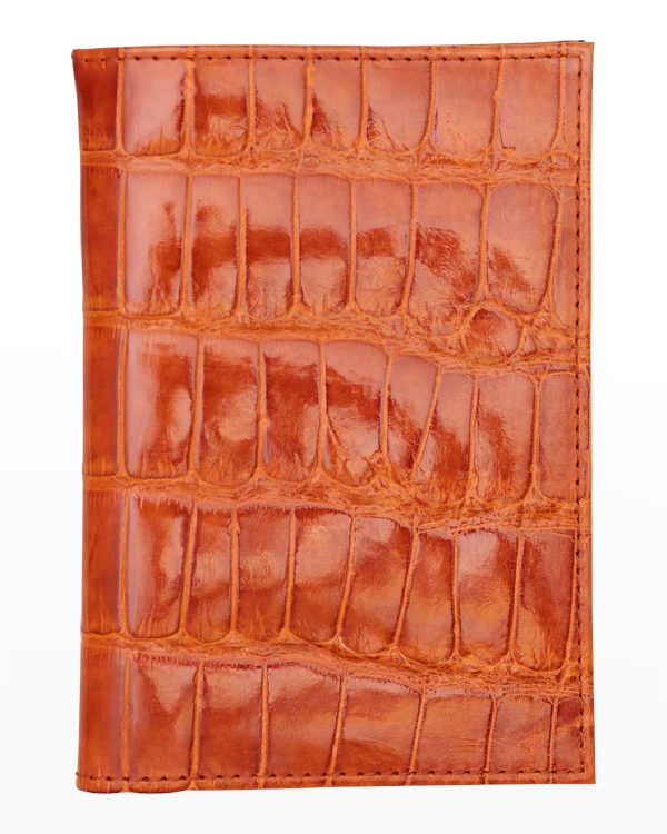 Traditional Alligator Passport Holder- sku210100735