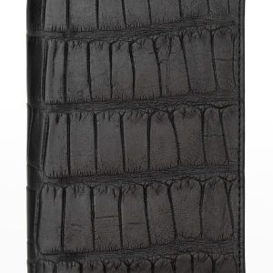 Polished Matte Alligator Passport Holder- sku210102011