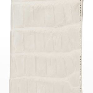 Polished Matte Alligator Passport Holder- sku210102171