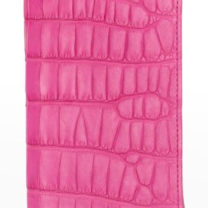 Polished Matte Alligator Passport Holder- sku210102192