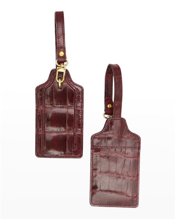 Two Alligator Luggage Tag Set- sku210100157
