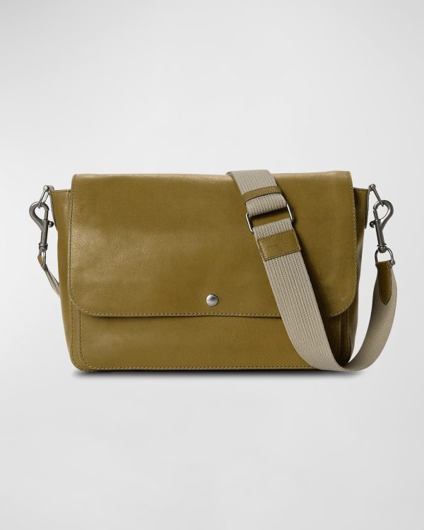 Men's Canfield Relaxed Leather Messenger Bag- sku221670446