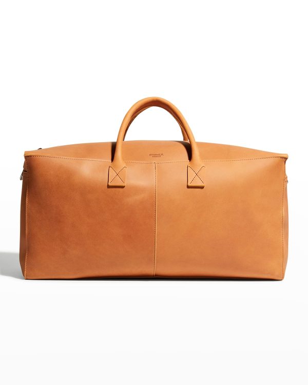 Men's Leather Utility Duffle Bag- sku210962903