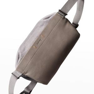 Men's Mini Sling Premium Leather & Nylon Belt Bag- sku210320417