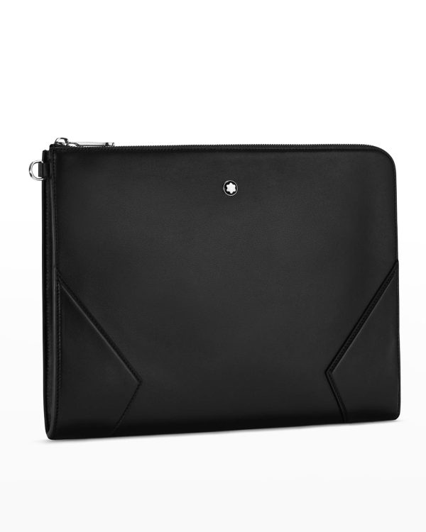 Men's Meisterstück Portfolio Leather Zip Clutch Bag- sku210705255
