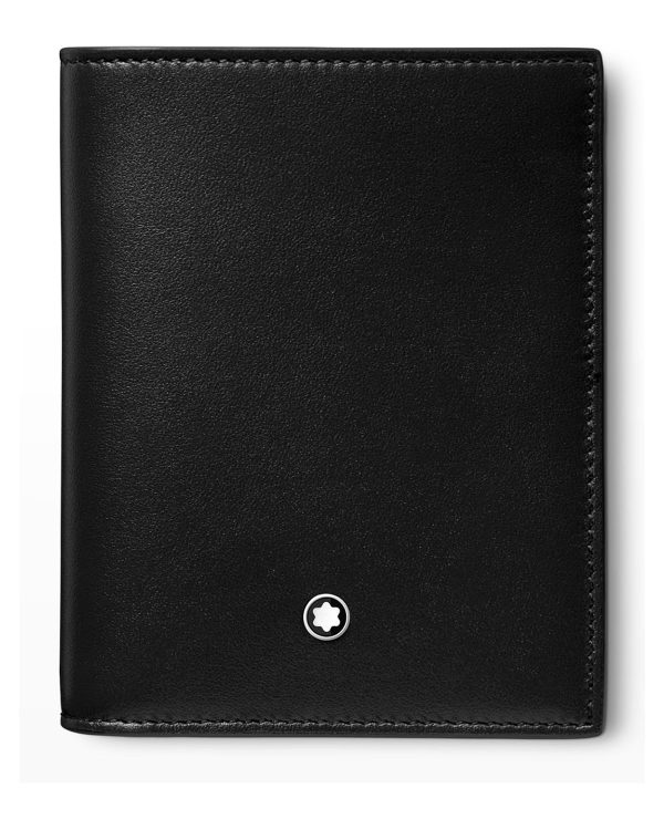 Men's Meisterstück Leather Compact Bifold Wallet- sku210705094