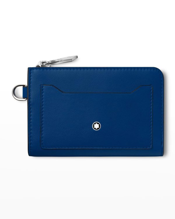 Men's Meisterstück Key Pouch Leather Zip Card Holder- sku210700251