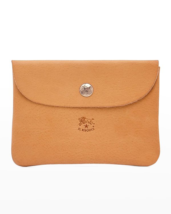Mens Leather Envelope Card Case- sku210880517