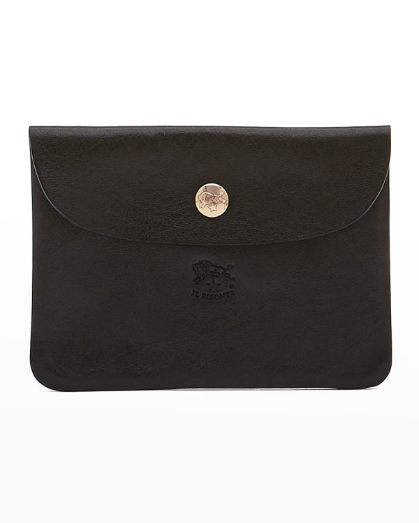 Mens Leather Envelope Card Case- sku210880268