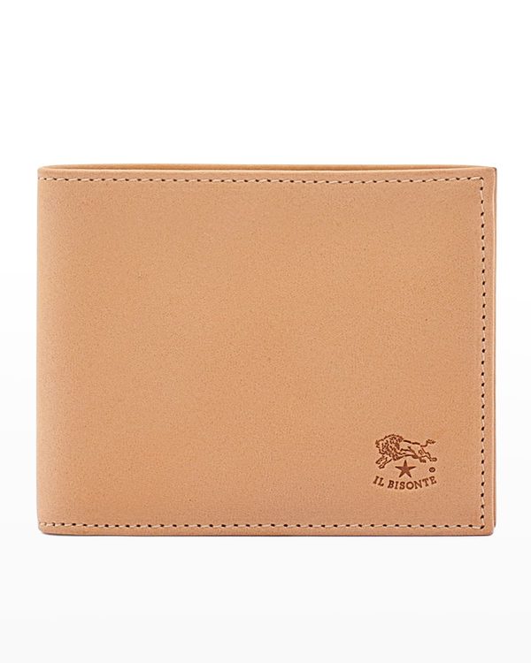 Men's Leather Bi-Fold Wallet w/ ID Slot- sku210880224