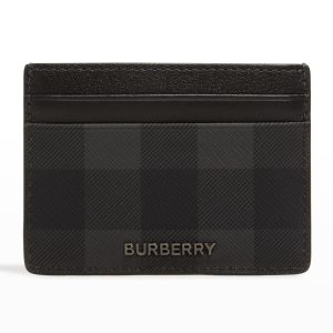 Men's Sandon Check Logo Card Case- sku211230349