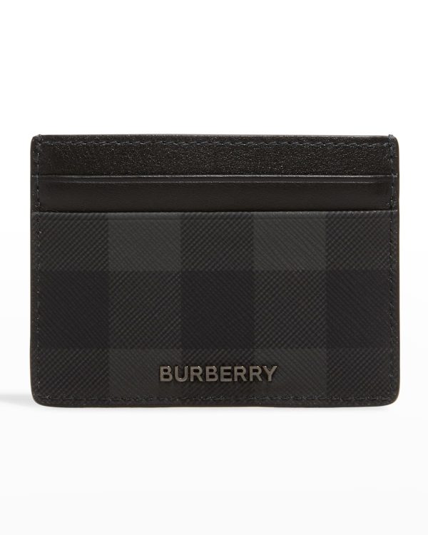 Men's Sandon Check Logo Card Case- sku211230349