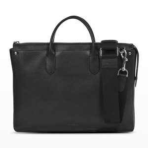 Men's The Slim Leather Traveler Briefcase- sku212271056