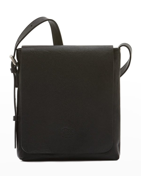 Men's Brolio Leather Crossbody Bag- sku213211850