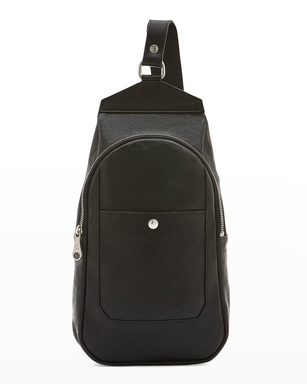 Men's Cosimo Leather Single-Shoulder Backpack- sku213200822