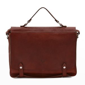 Men's Brolio Vachetta Leather Briefcase Bag- sku213200255