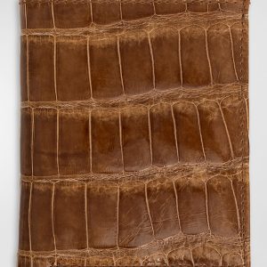 Men's Glazed Alligator Leather Bifold Wallet- sku213330944