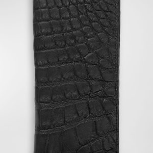 Men's Matte Alligator Leather Bifold Coat Wallet- sku213320859