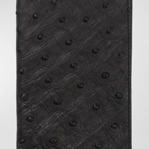 Ostrich Leather Passport Booklet- sku213981347