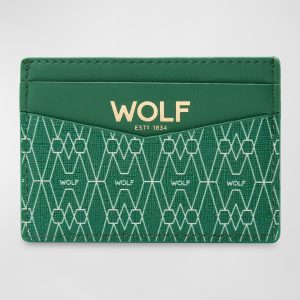 Men's Vegan Logo-Print Card Holder- sku214100759