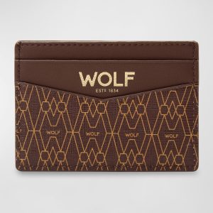 Men's Vegan Logo-Print Card Holder- sku214100665