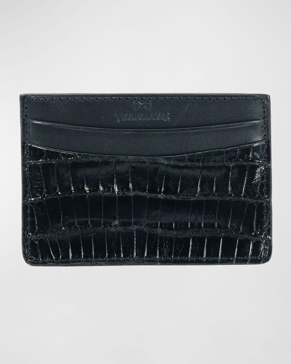 Men's Crocodile Card Case- sku214300718