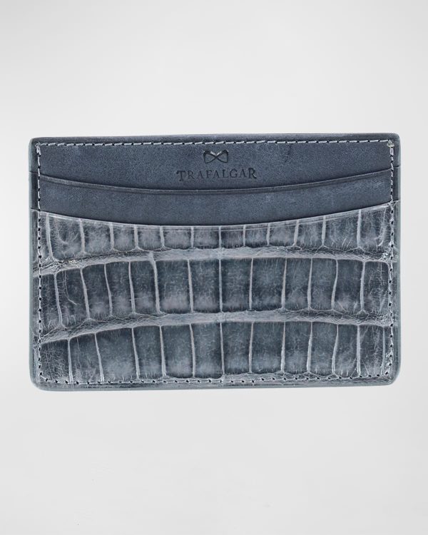 Men's Crocodile Card Case- sku214300720