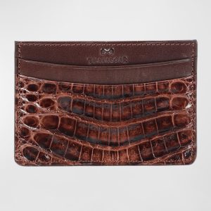 Men's Crocodile Card Case- sku214300722