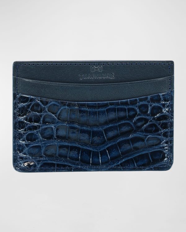 Men's Crocodile Card Case- sku214300725