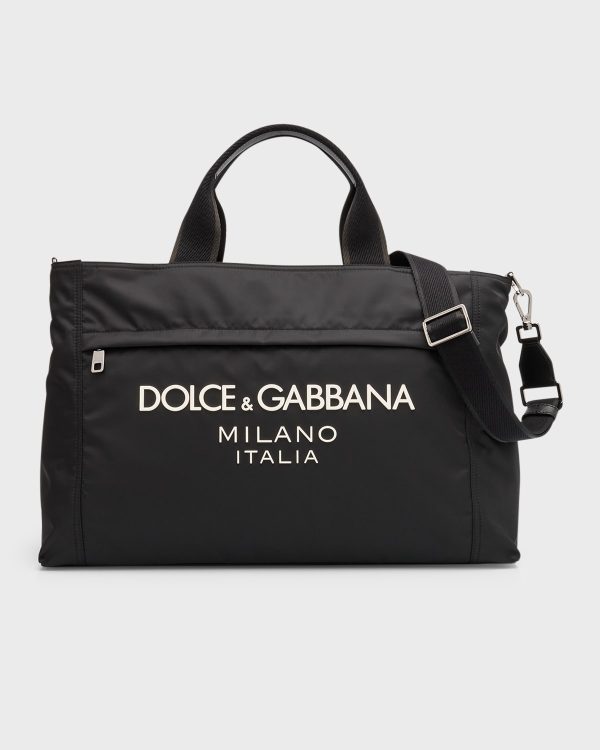 Men's Nylon Logo Duffel Bag- sku214700745